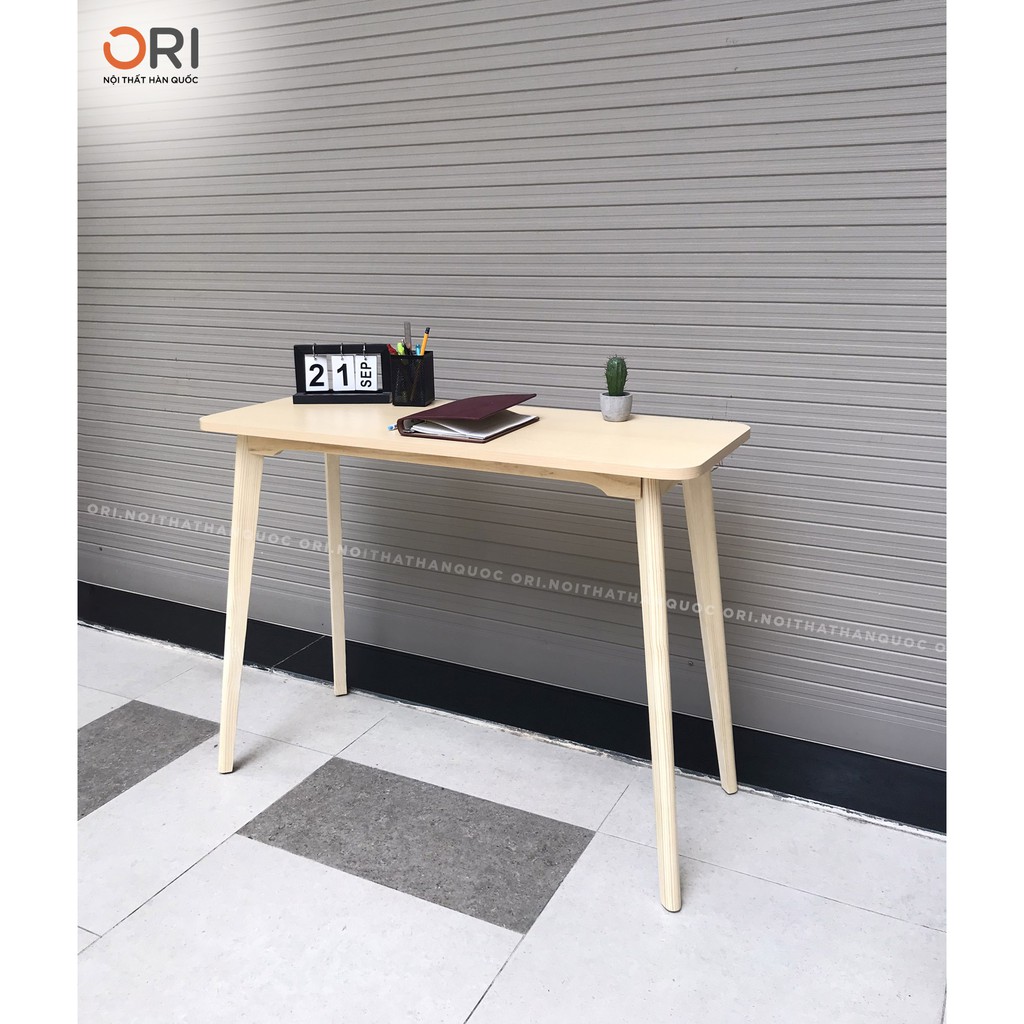 Bàn Làm Việc / Bàn Học Dài Gỗ MDF Không Vạt - Slender Table - ORI NỘI THẤT HÀN QUỐC