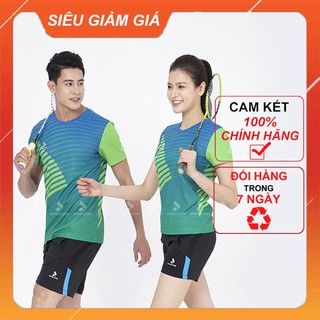 [ Chính Hãng ] Áo cầu lông, Áo tennis thể thao Donexpro Nam Nữ MC- 9036 - AC- 3636 - Xanh lá