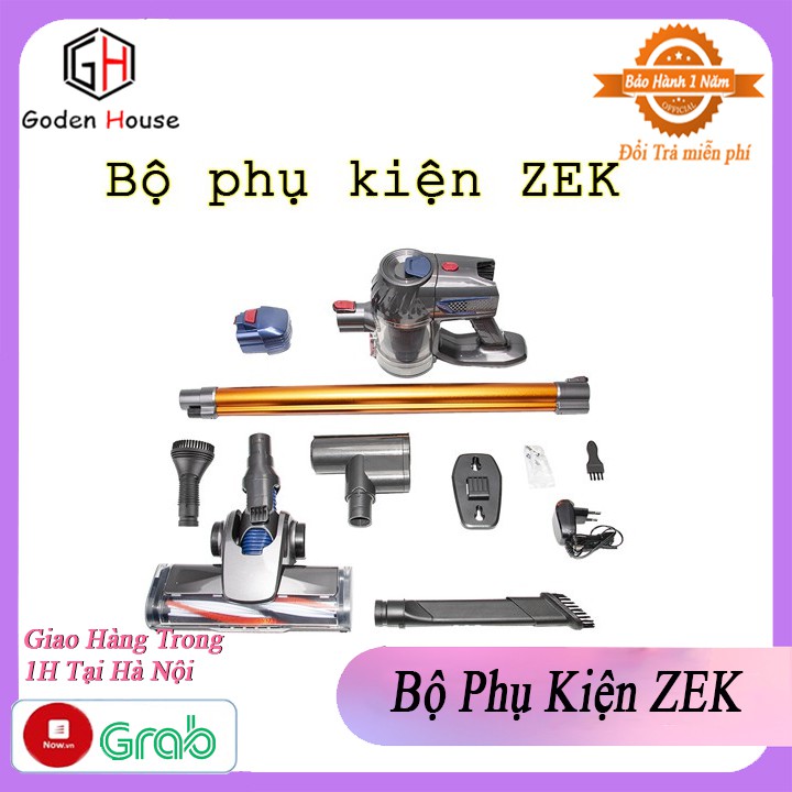 Máy hút bụi cầm tay cho gia đình ZEK-K7 công suất 150W, máy hút bụi không dây có đầu hút bụi diệt khuẩn giường nệm.