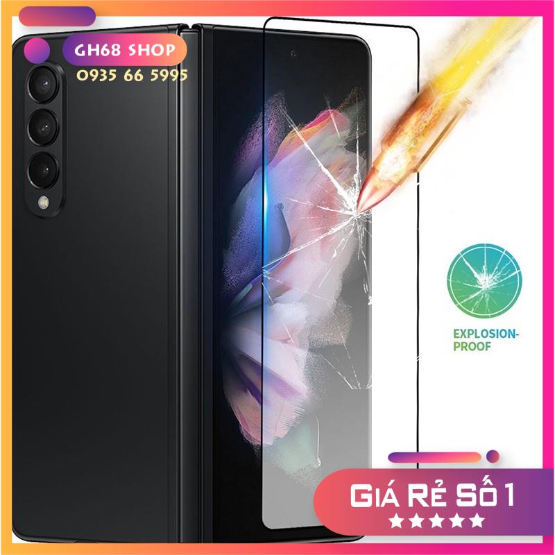 Kính Cường Lực Chính hãng Kuzoom cho Samsung Galaxy Z fold 4 / Z Fold 3 5G - 3 Miếng