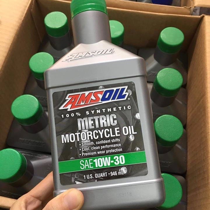 Nhớt Tổng Hợp Xe Gắn Máy MOTO PKL Amsoil Synthetic Metric 10W30