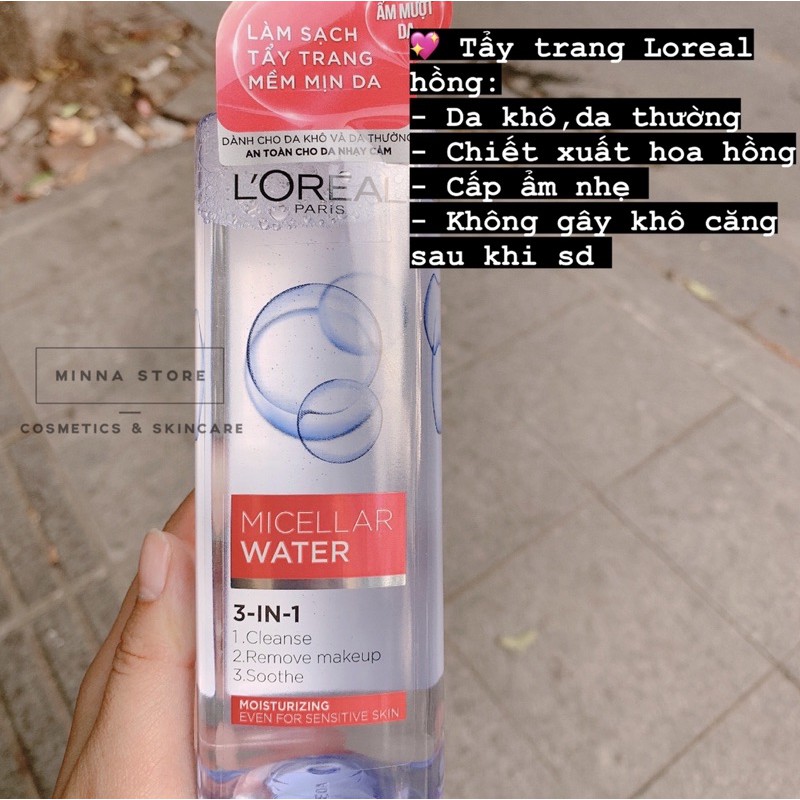 NƯỚC TẨY TRANG LOREAL MICELLAR WATER