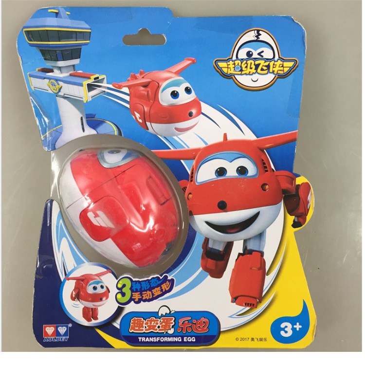 Đồ chơi super wings trứng biến hình Robot đội bay siêu đẳng nhân vật Jett tia chớp, Todd, Chase, Albert,Bello