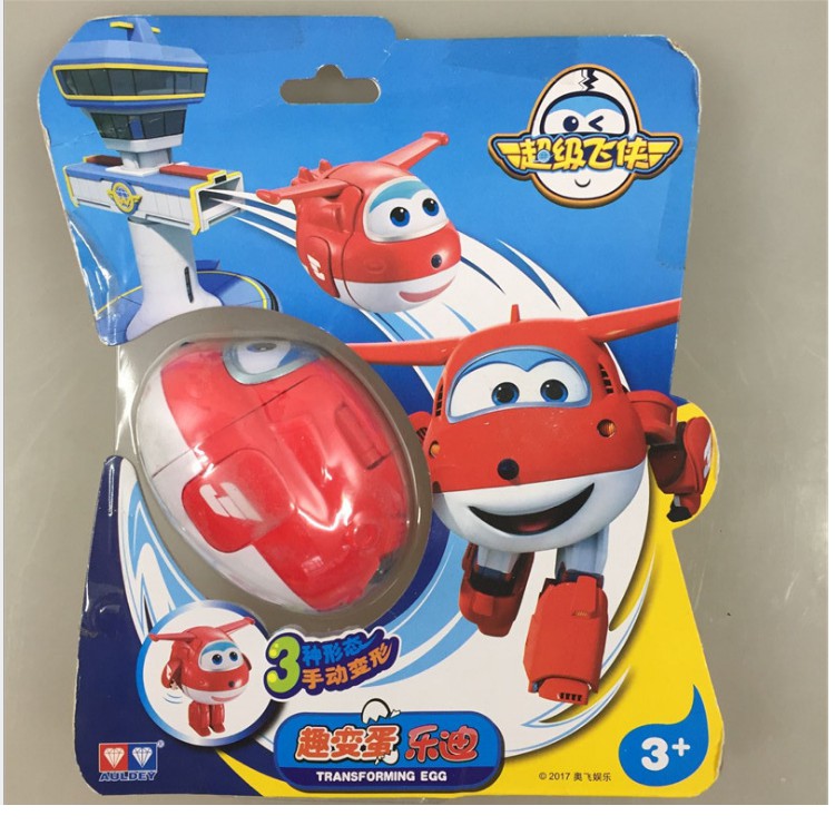 Đồ chơi trứng biến hình thành robot super wings đội bay siêu đẳng nhân vật Jett tia chớp