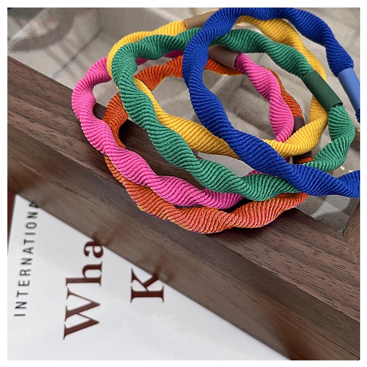 Set 5 Dây Buộc Tóc Co Giãn Nhiều Màu Sắc Cho Nữ