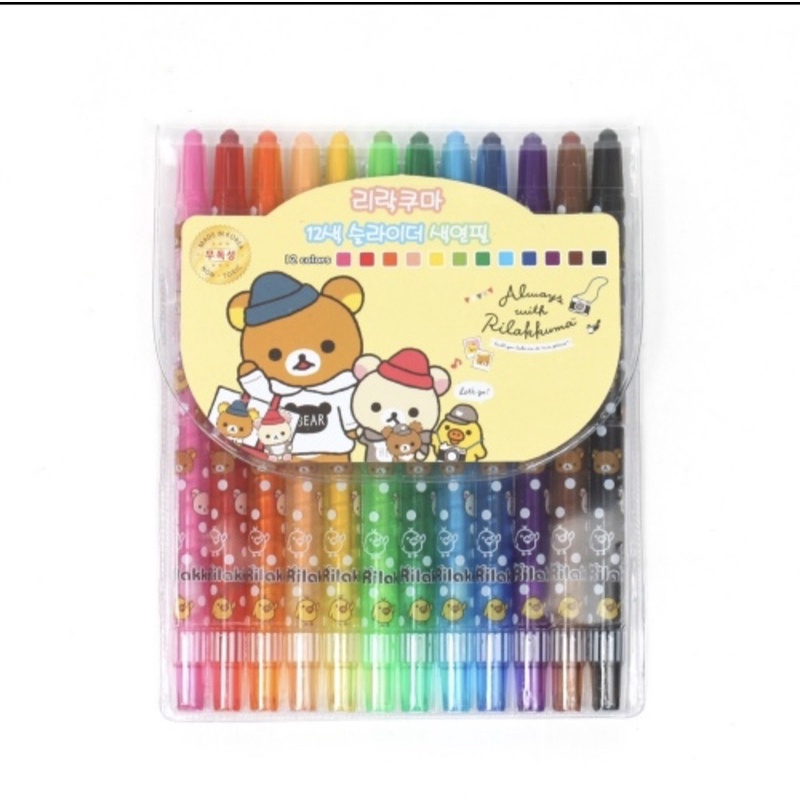 BÚT DẠ MÀU, SÁP MÀU HÀN QUỐC / 색연필 사인펜 12색 16색
