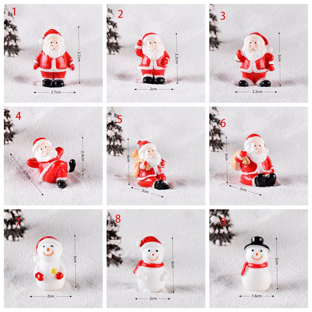 Mô hình ông già noel mini dễ thương dùng trang trí giáng sinh