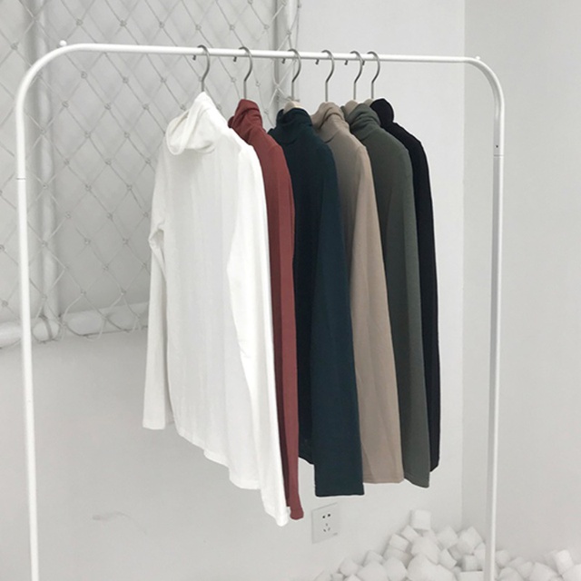 Áo cổ lọ tay dài lụa