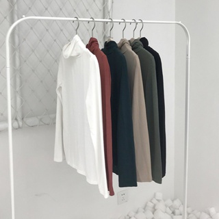 Áo cổ lọ tay dài lụa