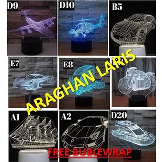 Đèn led 3d trang trí đa dụng chất lượng cao