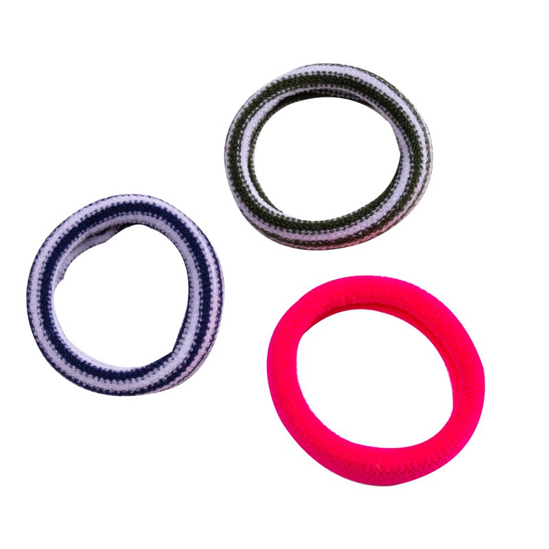 SET 20 DÂY BUỘC TÓC THUN MỀM SỌC CHO MẸ VÀ BÉ DÙNG ĐƯỢC SIÊU ÊM TÓC