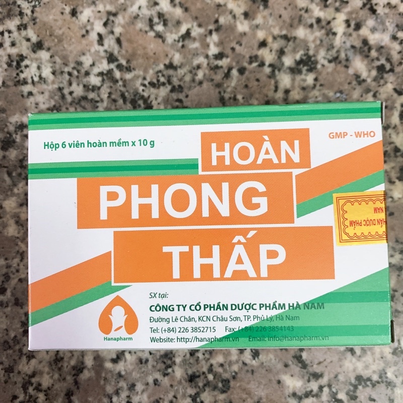 Viên hoàn mềm Hoàn Phong Thấp hỗ trợ các chứng tê buồn tay chân