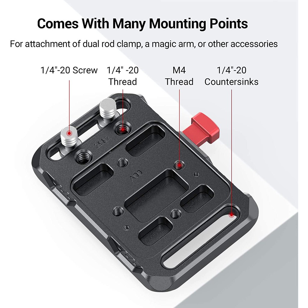 Giá đỡ Pin tích hợp Kẹp càng cua dành cho các loại Pin V Mount - SmallRig 2989