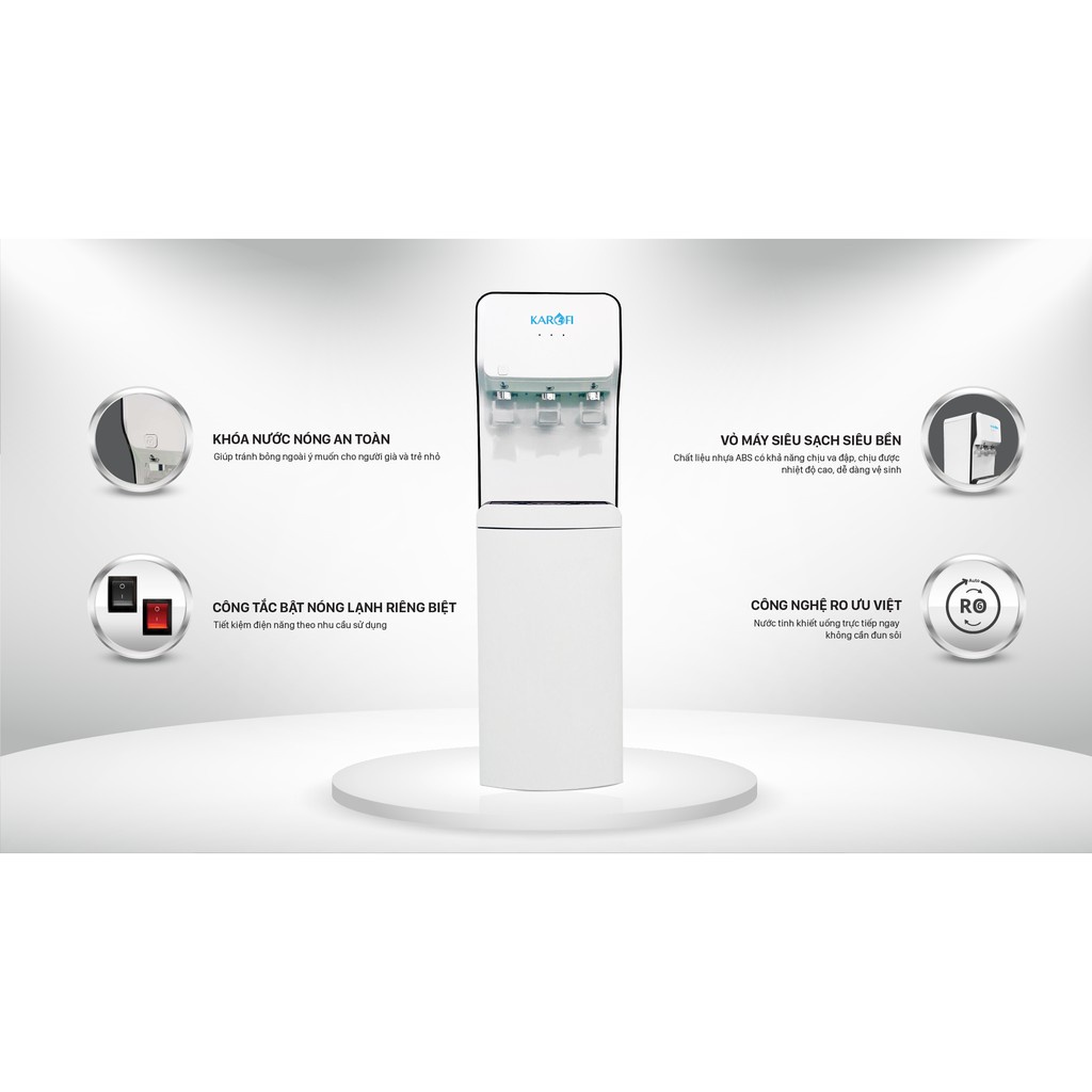 [KAROFI | HC18RO] Máy lọc nước nóng lạnh KAROFI HC18RO