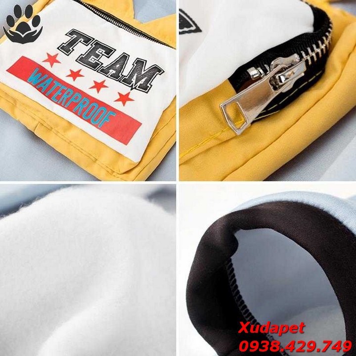 Áo Thun Kèm Túi Team Đeo Sành Điệu Cho Chó Lớn chất liệu thun co giãn cao cấp – Xudapet - SP000652