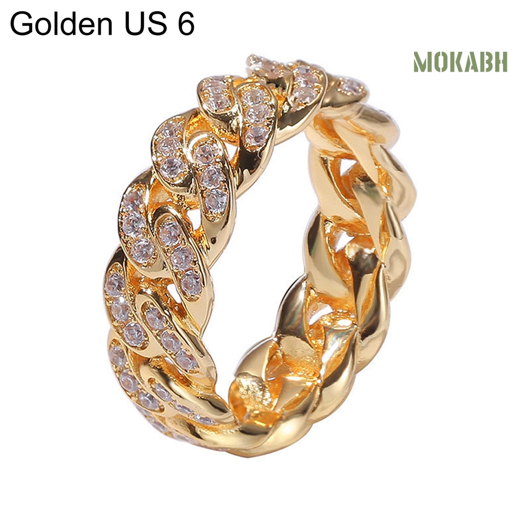 Nhẫn Xoắn Đính Đá Zirconia Thời Trang Sáng Tạo