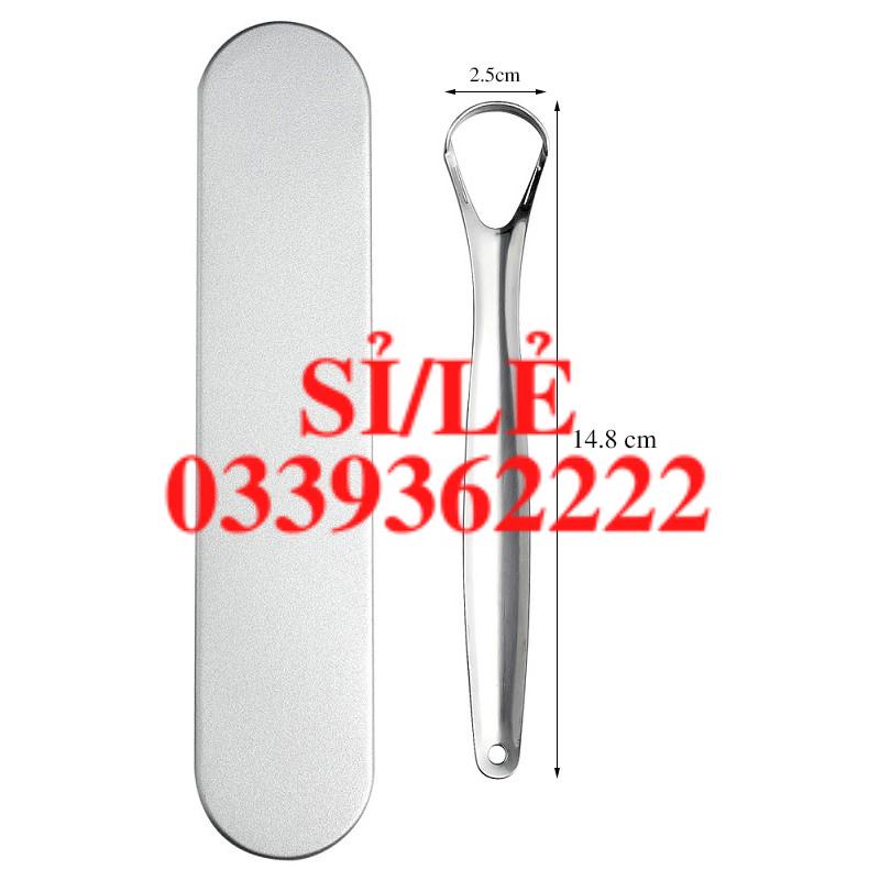 [ COCOLOVE ] Dụng cụ cạo lưỡi bằng thép không gỉ kèm hộp đựng để bảo quản (CL01)