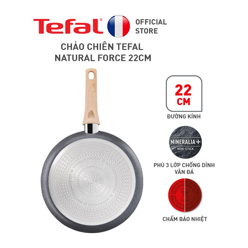 [Mã LIFEHL25 giảm 10% đơn 350K] Chảo chiên Tefal Natural Force 22cm G2660302