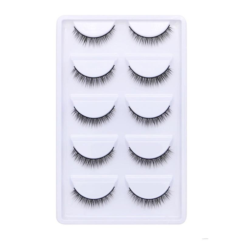 Set 5 cặp lông mi giả ngắn và dày tự nhiên có thể làm cong mi | BigBuy360 - bigbuy360.vn