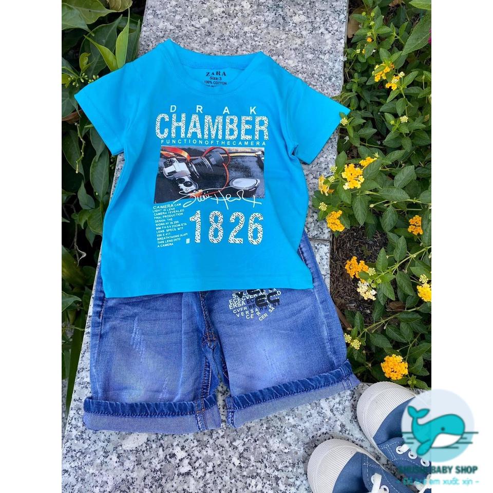 [FreeShip] [Ảnh thật] Set Quần Jeans Áo Thun Bé Trai Mềm Mại Thoải Mai Sang Xịn