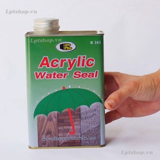 Hộp Chống thấm bóng nền gạch, bê tông có màn Film Acrylic Water seal B263 Bosny 0.95L