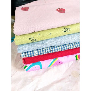 Vải thô hoa và linen chất đẹp