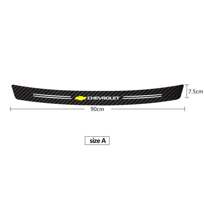 1 Miếng Dán Carbon Bảo Vệ Phía Sau Xe Hơi Chevrolet Cruze Spark Aveo Captiva Trailblazer Colorado Orlando