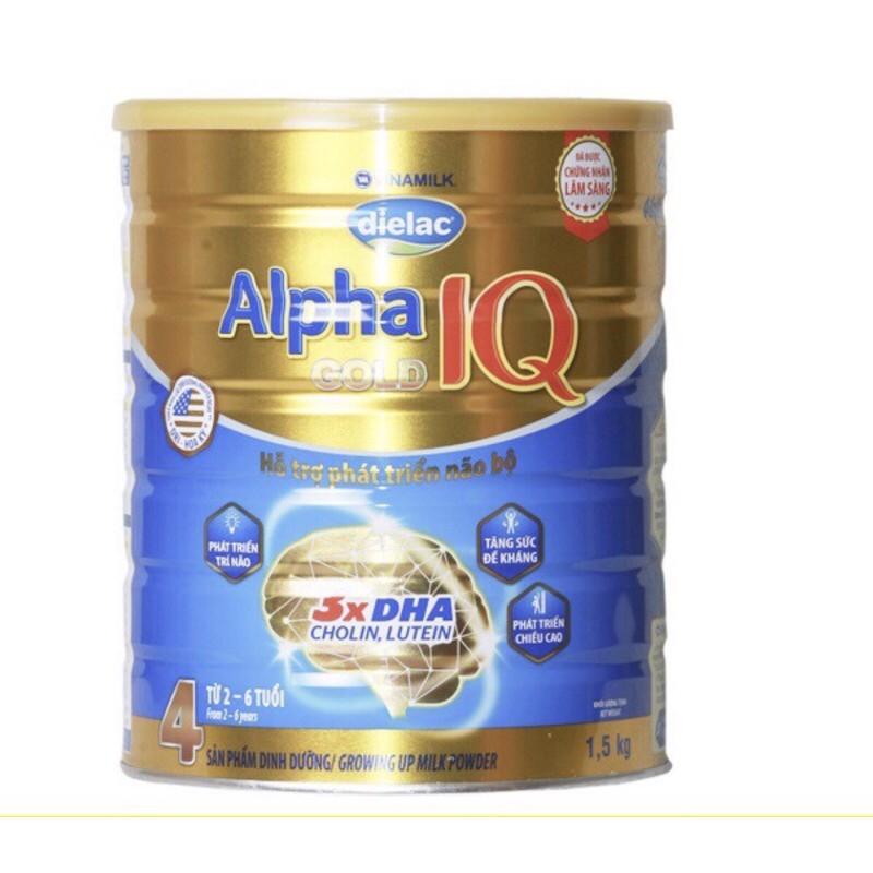 Sữa Dielac Alpha gold IQ 4 1,5kg