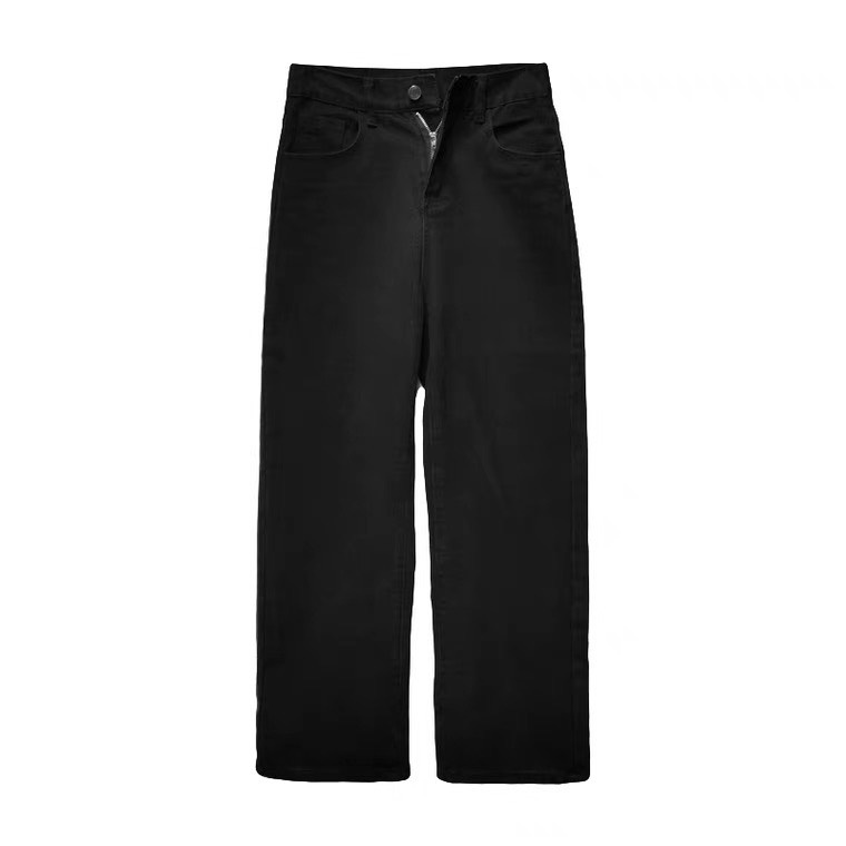 Quần Baggy Suông nam nữ Hiyou Xanh Blue, Quần bò nam nữ chất Jean nhập quảng châu
