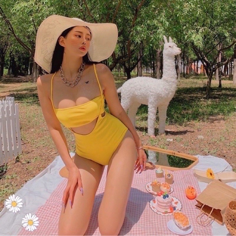Bikini 1 mảnh form ống sexy 2 màu