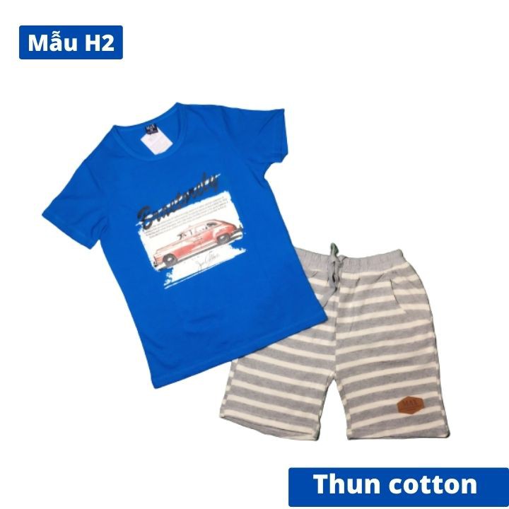 Đồ bộ bé trai hình xe hơi từ 23-34kg - Chất thun cotton 4 chiều - Tomchuakids