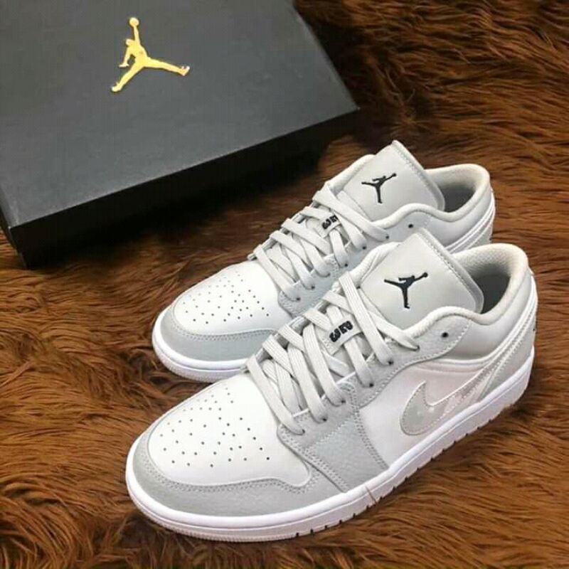 (K&T store) Air Jordan 1 low Grey Camo (màu xám trắng)