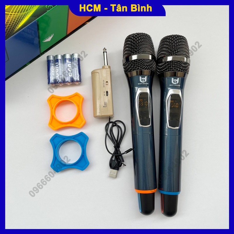 Mic không dây đa năng ỬU09 dành cho loa kéo âm ly vang bao hay chỉnh được tần số