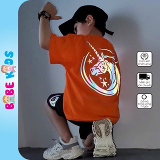 Quần áo trẻ em BABEKIDS, bộ đồ cotton bé trai Kỳ Lân, trẻ con 13-50kg