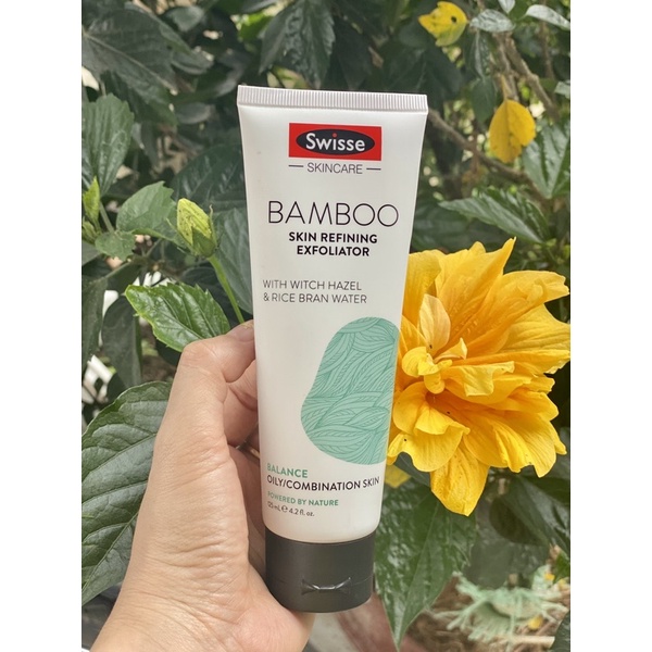 Kem tẩy tế bào chết Swisse Bamboo Facial Exfoliant 125ml