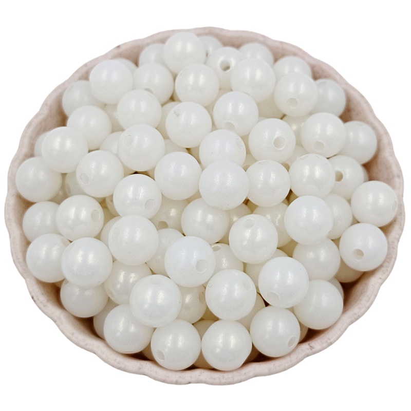 Set 20/40 Hạt Tròn Acrylic Nhiều Màu Sắc Dùng Để Làm Trang Sức Thủ Công