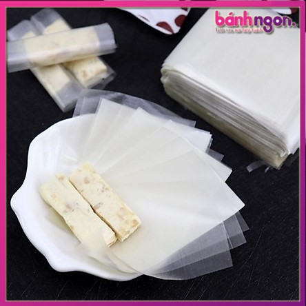 Bộ Giấy Gạo Gói Kẹo Nougat, Kẹo Dừa, Kẹo Sữa (500 Tờ)