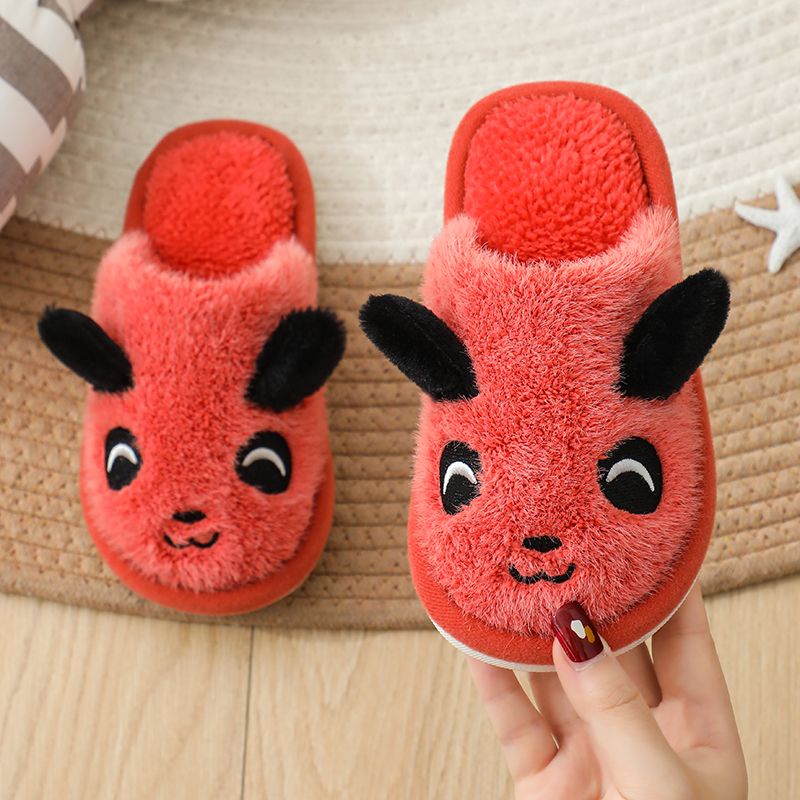 Dép Cotton Đi Trong Nhà Đế Mềm Chống Trượt 50% Dễ Thương Cho Bé