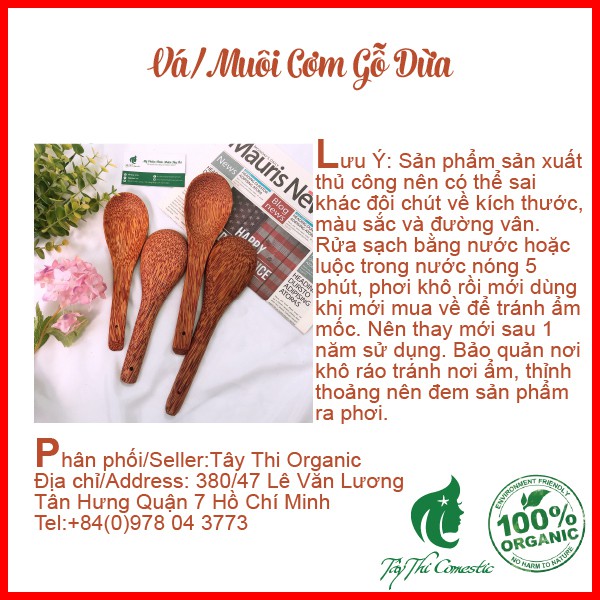 Vá/ Muôi Cơm Gỗ Dừa