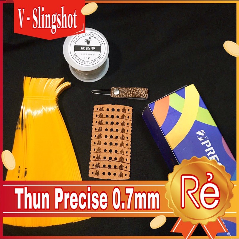 [Cắt Sẵn] 1 Mét Dây Thun Precise 0.7mm Vàng ( Dây Thun 0.7 ) Giá Rẻ Cắt Theo Yêu Cầu