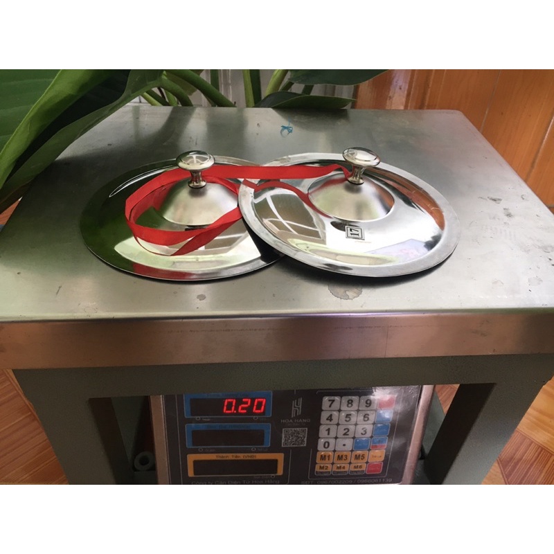 Chũm choẹ đôi inox 304 có núm cầm