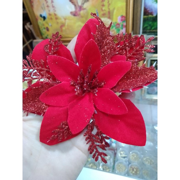 Hoa trạng nguyên Hoa kép trang trí lễ tết noel tháp oản bánh kẹo