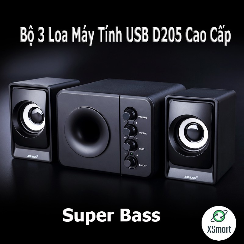 Loa Vi Tính Máy Tính Cao Cấp SADA 205 Super Bass Pro 2020, Nghe Nhạc Xem Phim Âm Thanh Siêu Hay | WebRaoVat - webraovat.net.vn