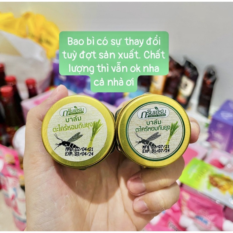 Dầu Thoa Chống Muỗi Đốt Thái Lan Chính Hãng Green Herb Date 2024