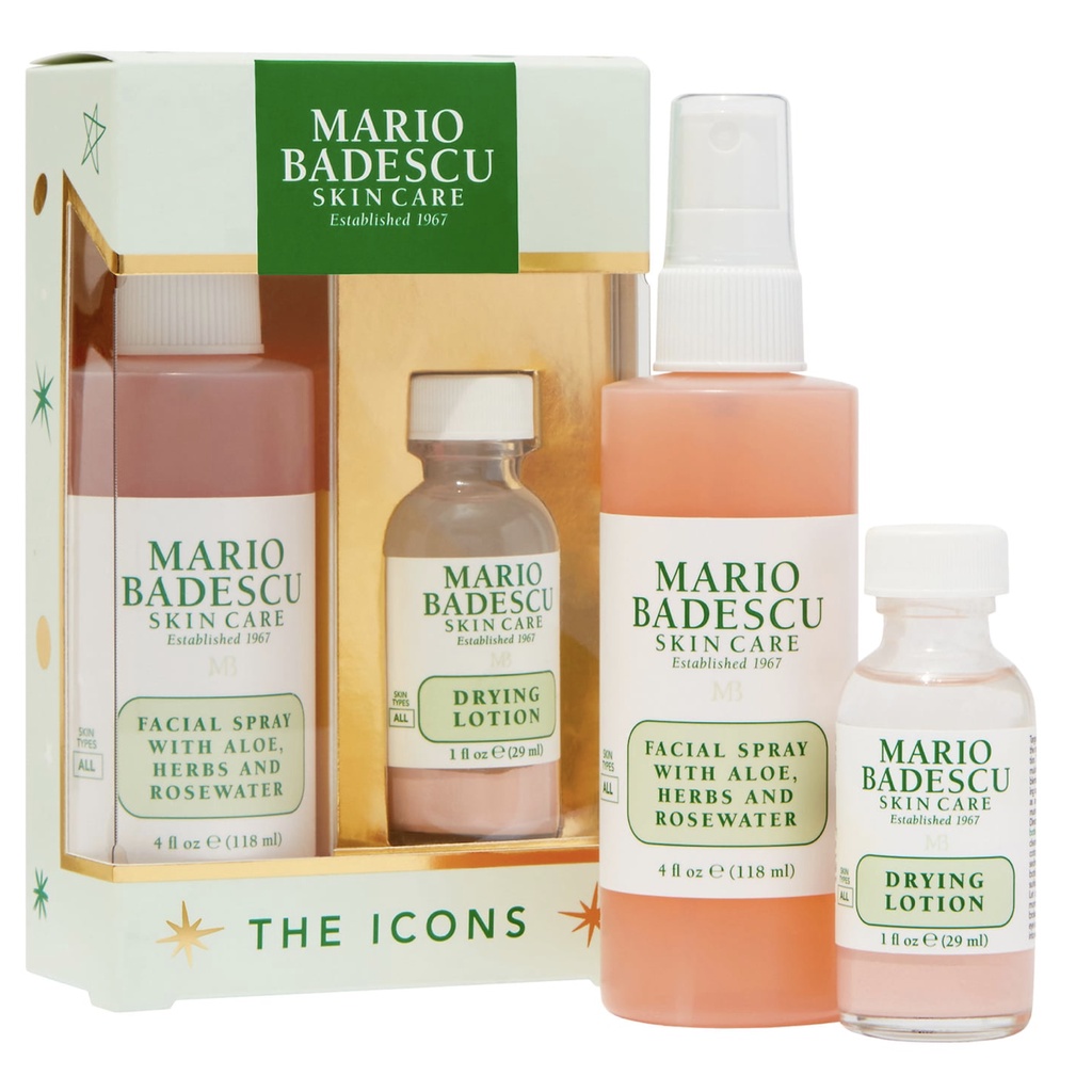 [Có tách set] Set toner và chấm mụn Mario Badescu The Icons