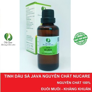 Tinh dầu sả java nguyên chất 30ml nucare giúp đuổi muỗi, kiến, côn trùng, xông phòng, ngừa cảm cúm