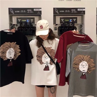 Áo Thun Unisex 🌸 FREESHIP 🌸 Áo Thun Nam Nữ Cô Gái Tóc Xù