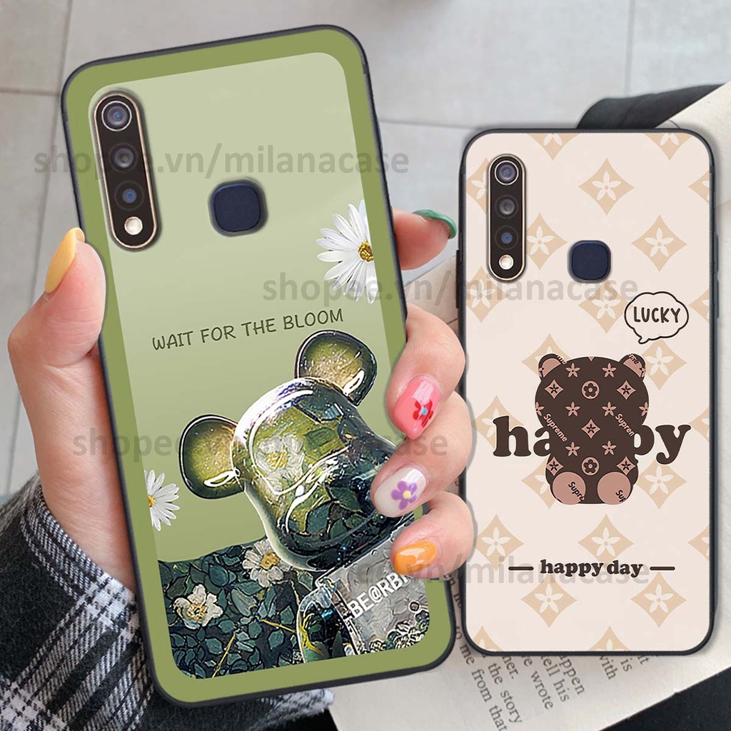 Ốp Vivo Y19 / U3 gấu be@rBrick gấu Teddy Kaws siêu đẹp, phong cách, cá tính
