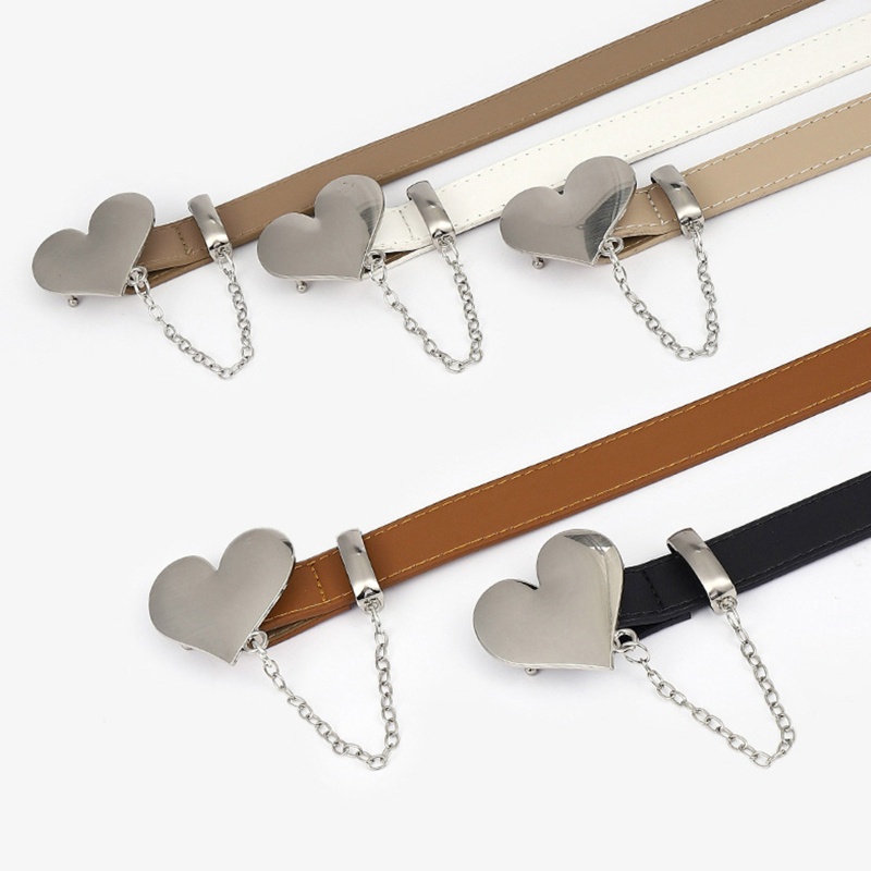 Thắt Lưng Khóa Hình Trái Tim Bằng Hợp Kim Cho Thanh Thiếu Niên