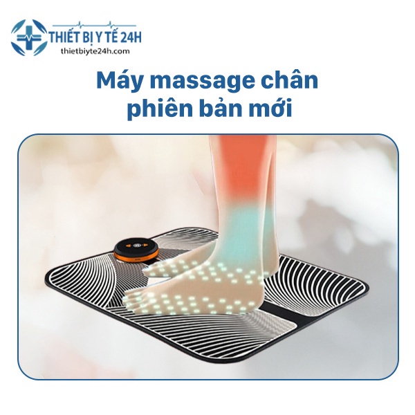 Máy Massage Chân [Freeship] Mát Xa Bàn Chân, 6 Chế Độ Xoa Bóp Huyệt Đạo, Thư Giãn, Giảm Mồ Hôi Chân, Hỗ Trợ Ngủ Ngon